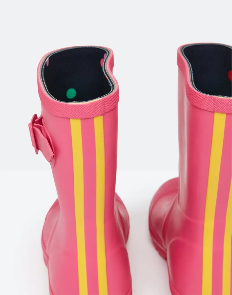 Joules Ladies Kelly Neoprene Lined Light Pink Wellies-2